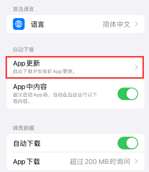 镜铁区苹果15维修中心如何让iPhone15APP自动更新